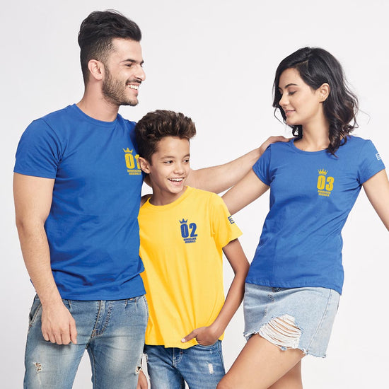 King, Queen And The Prince, Matching Tees For Mom, Dad And Son