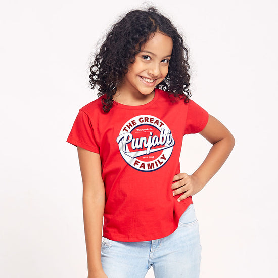 Punjabi Family, Matching Family Tees For Daughter