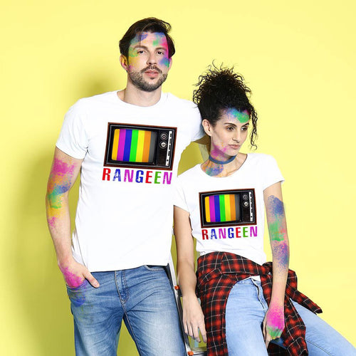 Rangeen, Matching Holi Tees For Couples