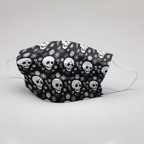 Men Skulls Printed Protective Masks( Set Of 3)