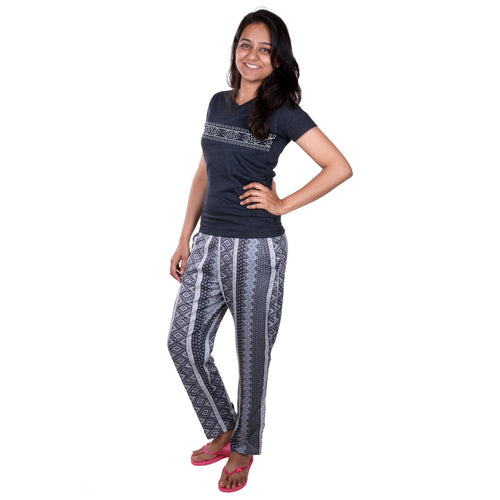 Mother-Daughter Tribal Print Tee and Trouser