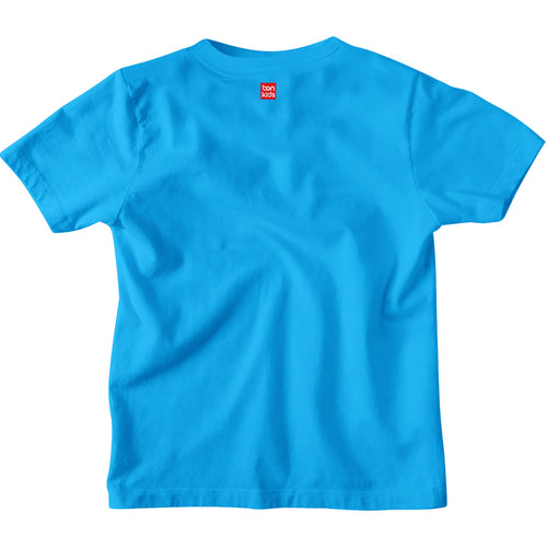 Smiley Turq-Blue Boys Tshirt