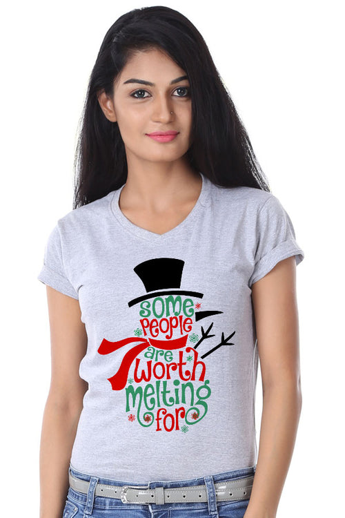 Some People Are Worth Melting Single Tee For Women