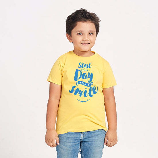 Start Your Day, Matching Family Tees For Son