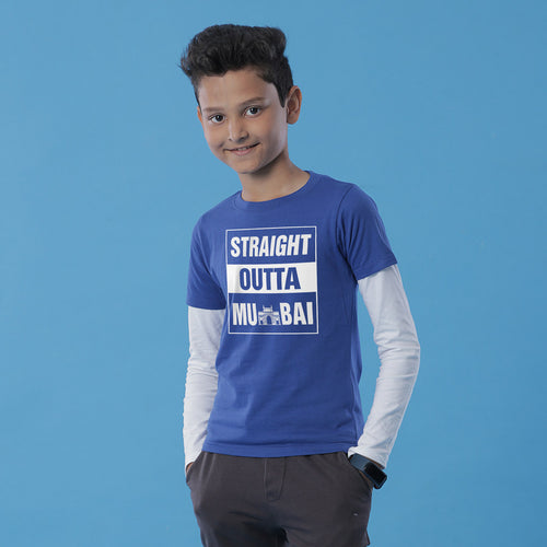 Straight Out Of Mumbai, Matching Marathi Regional Tees For Dad And Son