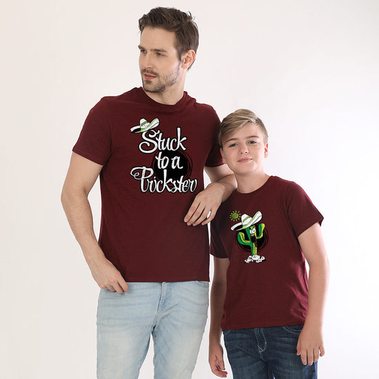 Stuck To A Prickster, Matching Tees For Dad And Son