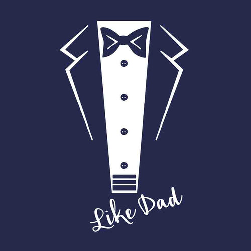 Navy Like Dad And Son Tshirt
