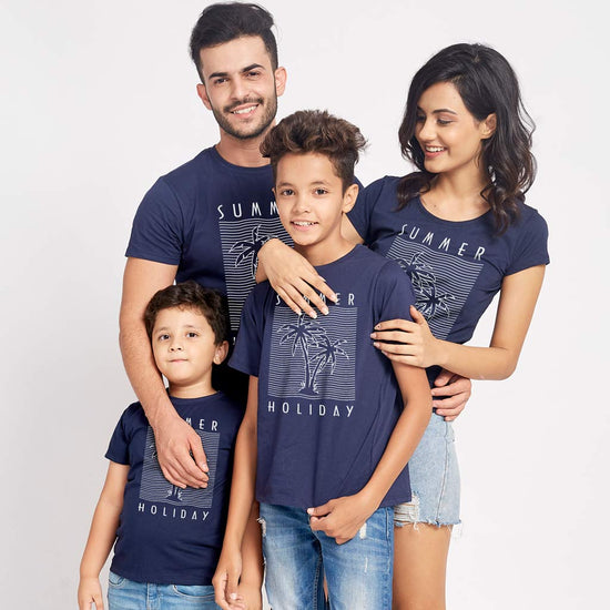Summer Holiday, Matching Family Travel Tees