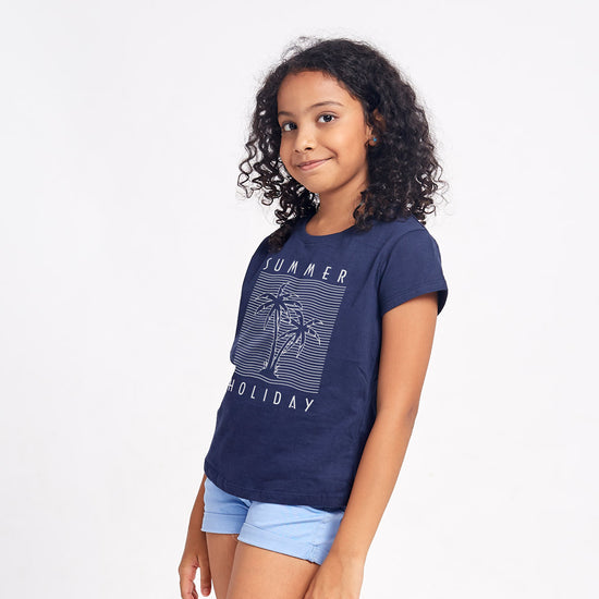 Summer Holiday, Matching Family Travel Tees For Girl