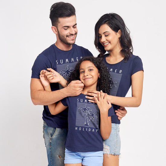 Summer Holiday, Matching Family Travel Tees