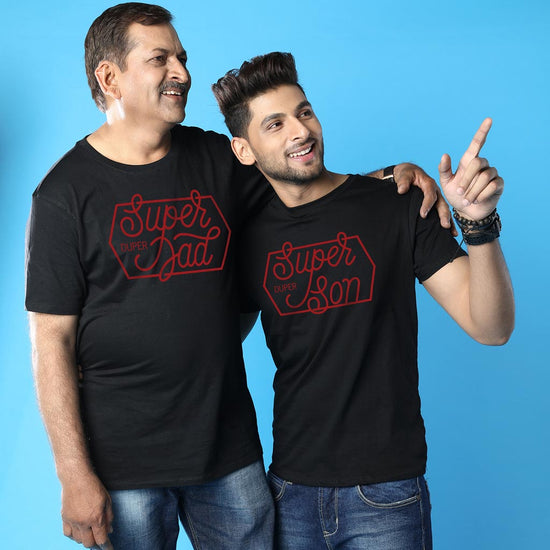 Super Duper, Dad And Son Matching Adult Tees