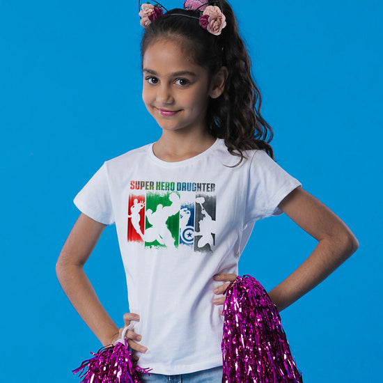 Super Hero, Matching Marvel Tees For Daughter