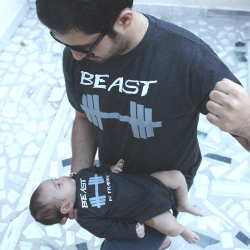 T-Shirt - Beast In Training Bodysuit And Tee Combo