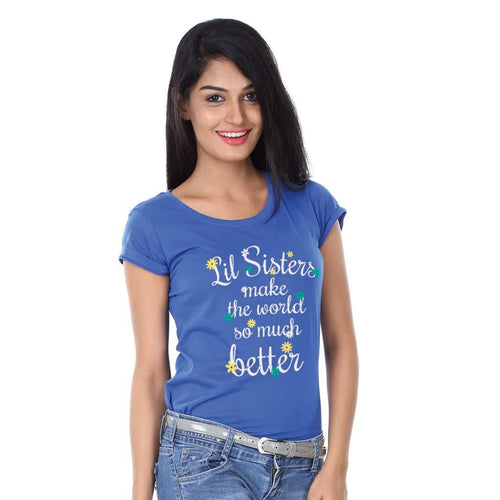 T-Shirt - Big/Lil Sisters Make The World So Much Better Tees