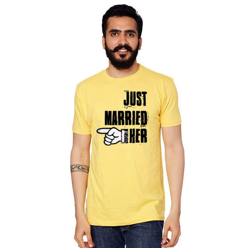 T-Shirt - Just Married Him/Just Married Her Tees