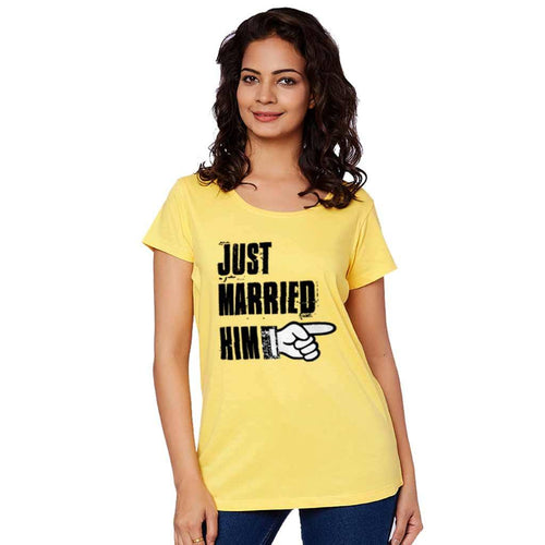 T-Shirt - Just Married Him/Just Married Her Tees