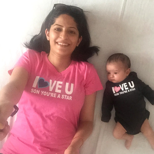 T-Shirt - Love You Mom And Son Combo Set