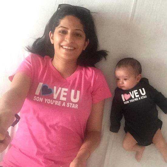 Love you Mom and Son combo Set