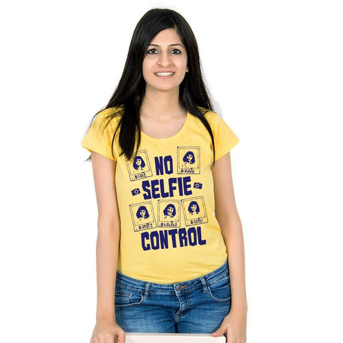 T-Shirt - No Selfie Control Bodysuit And Tees