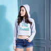 Teri Khair Mangdi Crop Hoodie For Women