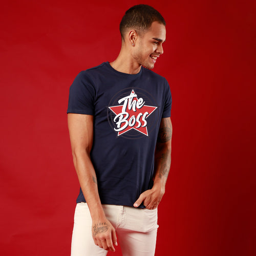 The Boss The Real Boss Couple Crop Top And Tee
