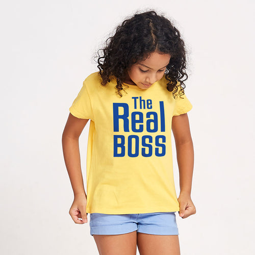 The Real Boss, Matching Tees For Mom And Daughter
