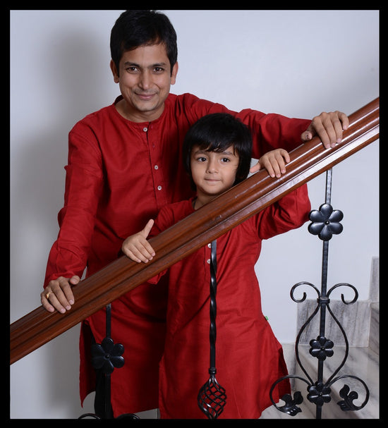 The Red Patakha - Kurta for father