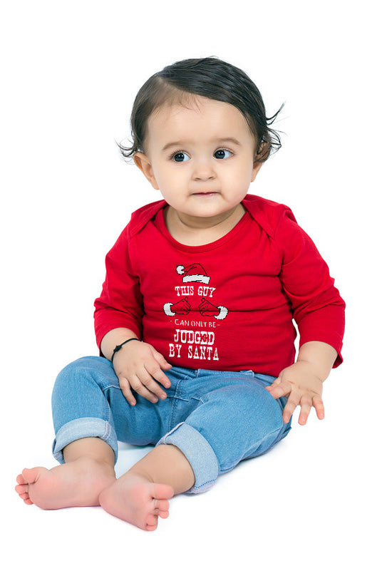 Judged By Santa , Bodysuit For Baby