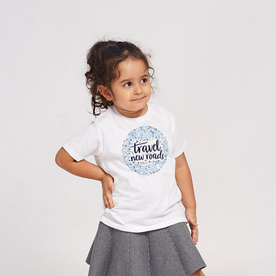 Travel New Roads, Matching Family Tees For Kid Daughter