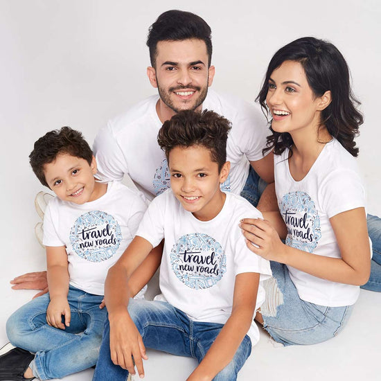 Travel New Roads, Matching Family Tees