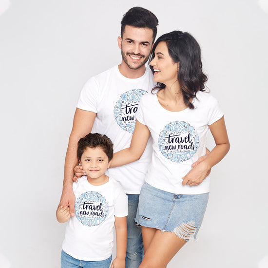 Travel New Roads, Matching Family Tees