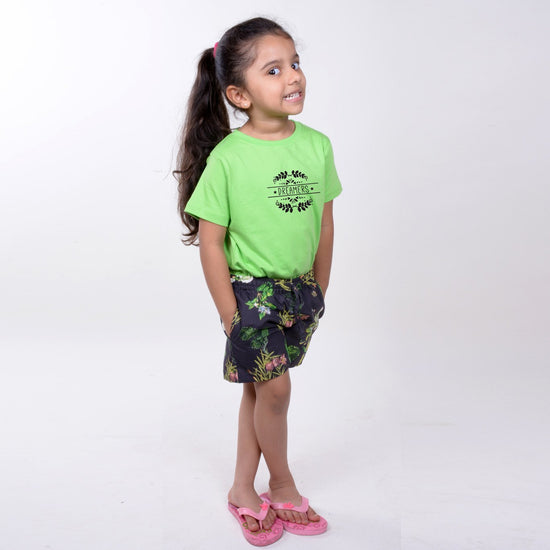 Mother-Daughter Tropical Beach Print Dreamers Sleepwear