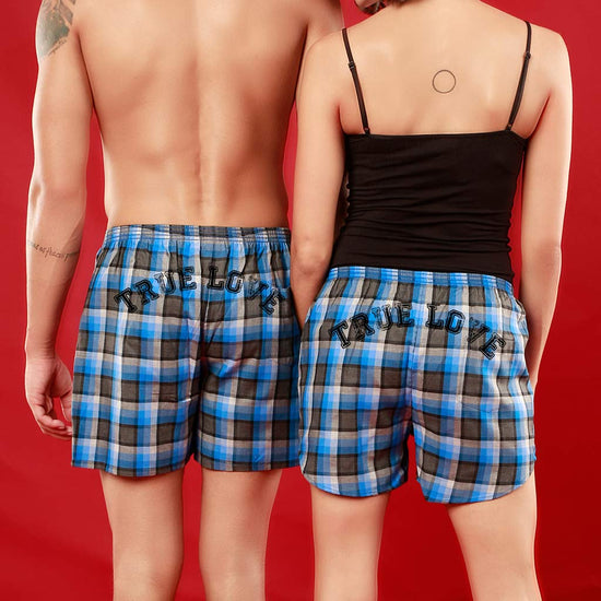 True Love, Matching Check Couple Boxers