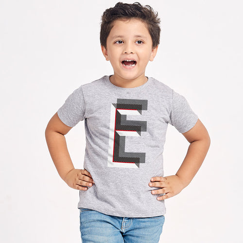 ONE, Matching Grey Dad and Son's Tees For Kid Son