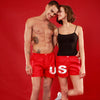 US, Matching Red Couple Boxers