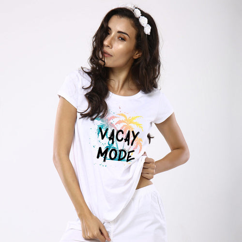 Vacay Mode, Matching Dad Mom And Two Son's Family Tees For Women
