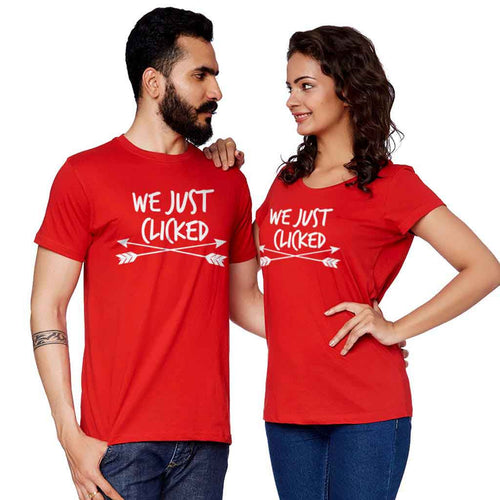 We Just Clicked Couple Tees