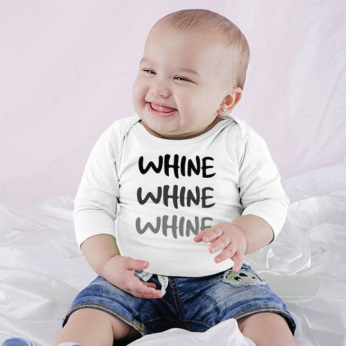 Wine And Whine, Matching Tee And Babysuit For Baby (Boy)