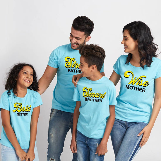 Strong, Smart, Wise Bold, Matching Family Tees