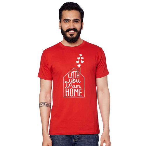 With You I Am At Home Couple Tees