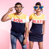 Soul Mate (Yellow) Matching Tee And Dress For Couples