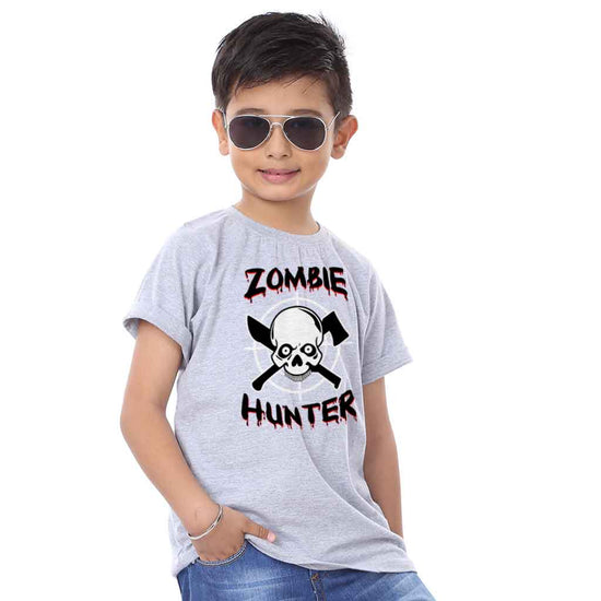 Zombie Hunter Halloween Family Tees For Son